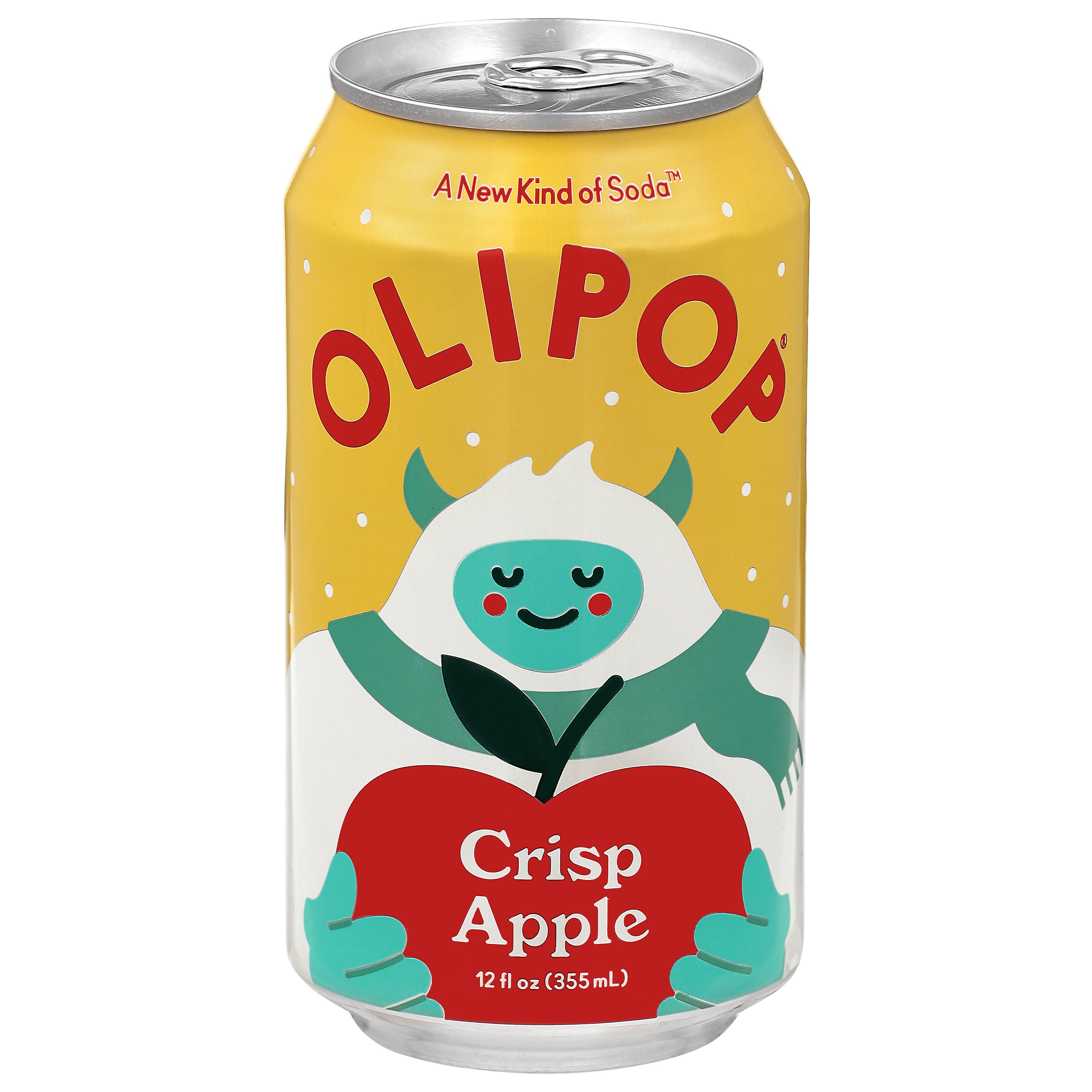 Olipop Crisp Apple Soda 12 fl oz - Case of 6