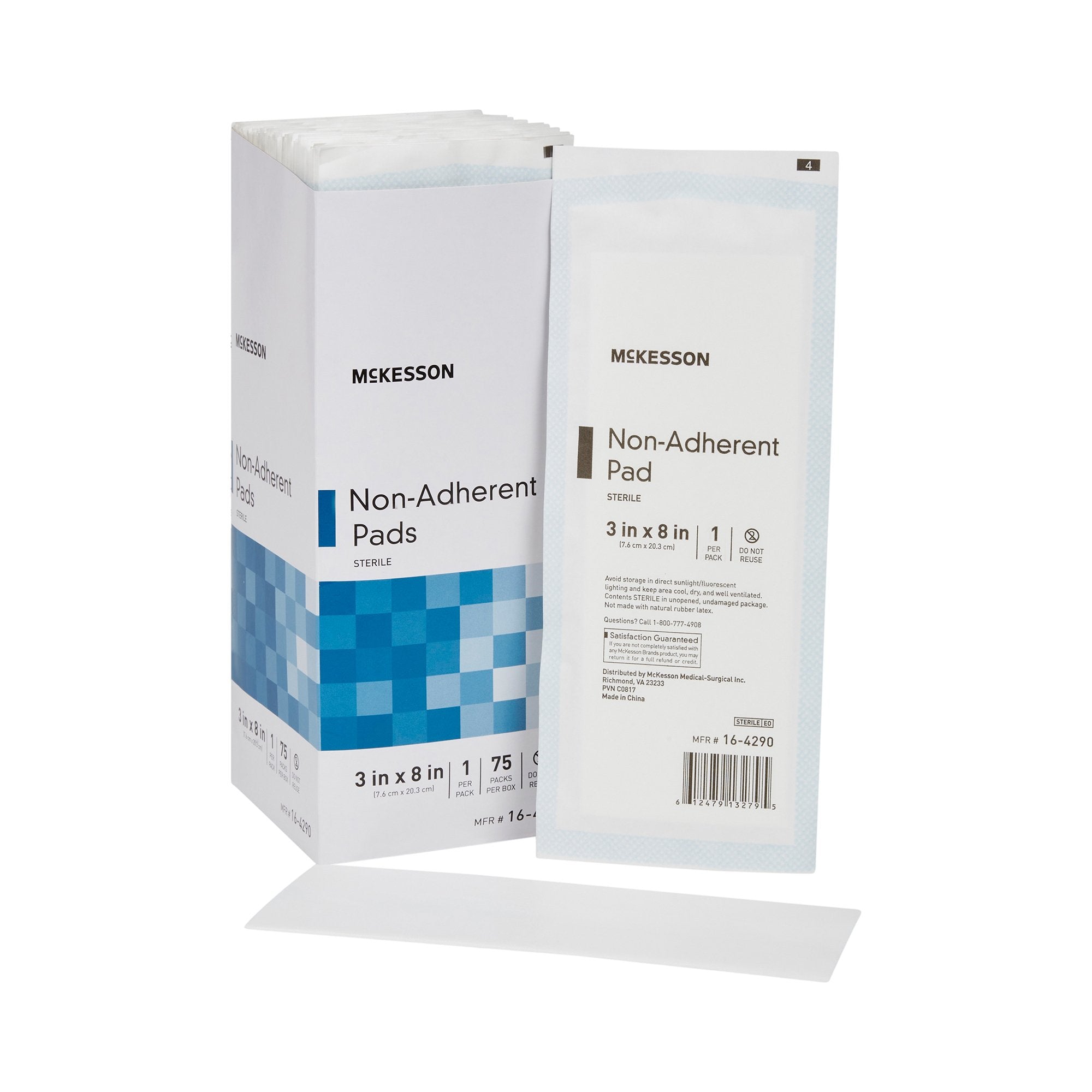 McKesson Brand - Non-Adherent Dressing McKesson 3 X 8 Inch Sterile 75 per Pack [1/EA]
