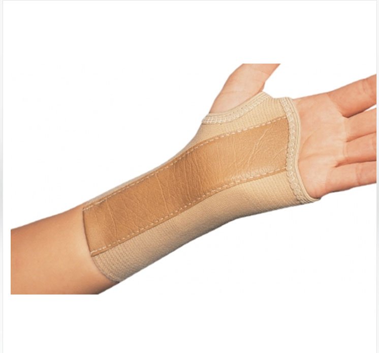DJO - Wrist Brace ProCare® Low Profile / Contoured / Wraparound Aluminum / Cotton / Elastic Left Hand Beige Medium [1/EA]