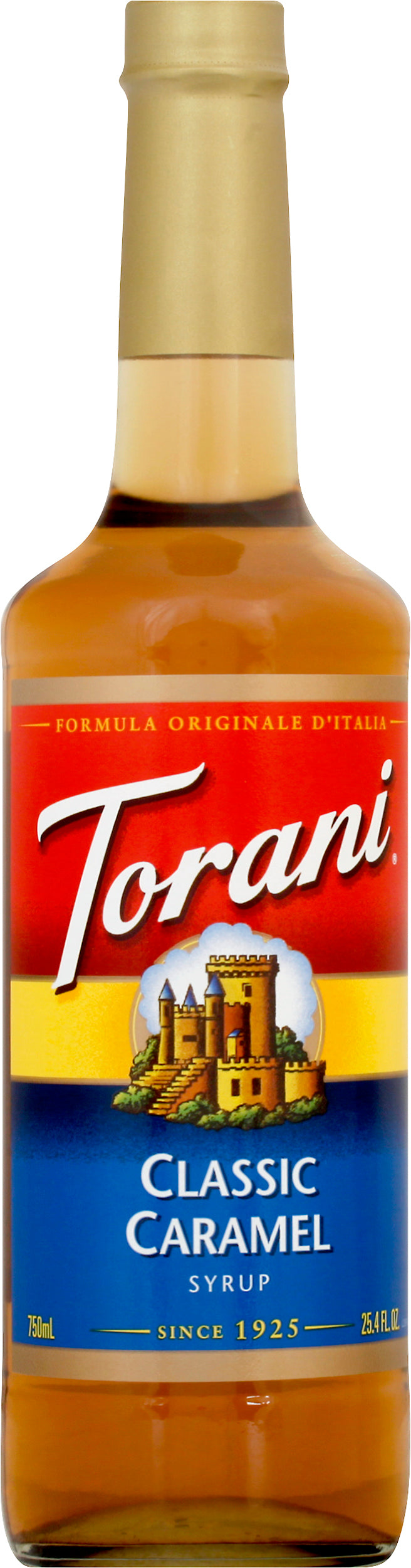 Torani Classic Caramel Syrup 25.4 oz - Case of 12