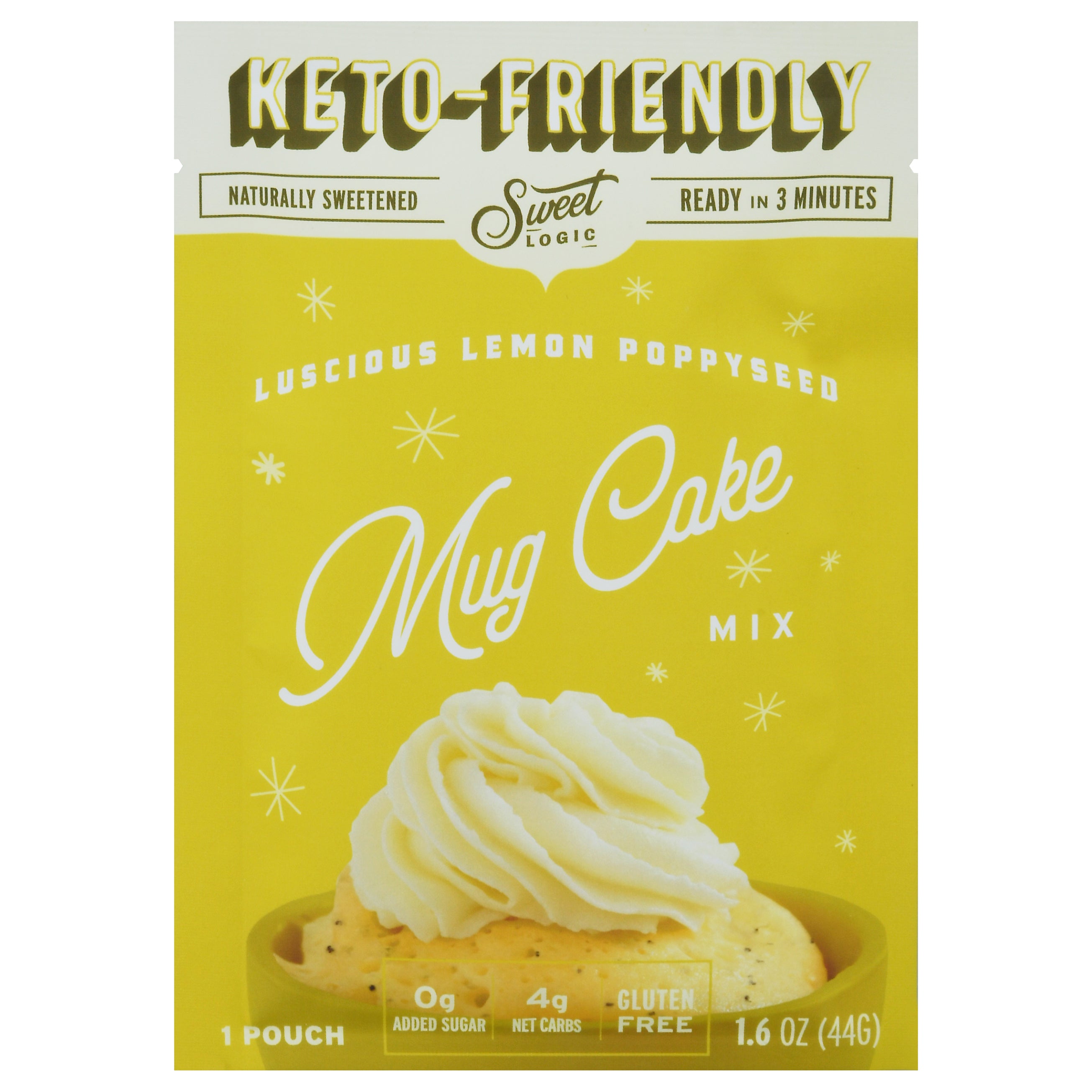 Sweet Logic Luscious Lemon Poppyseed Mug Cake Mix 1.6 oz - Case of 10