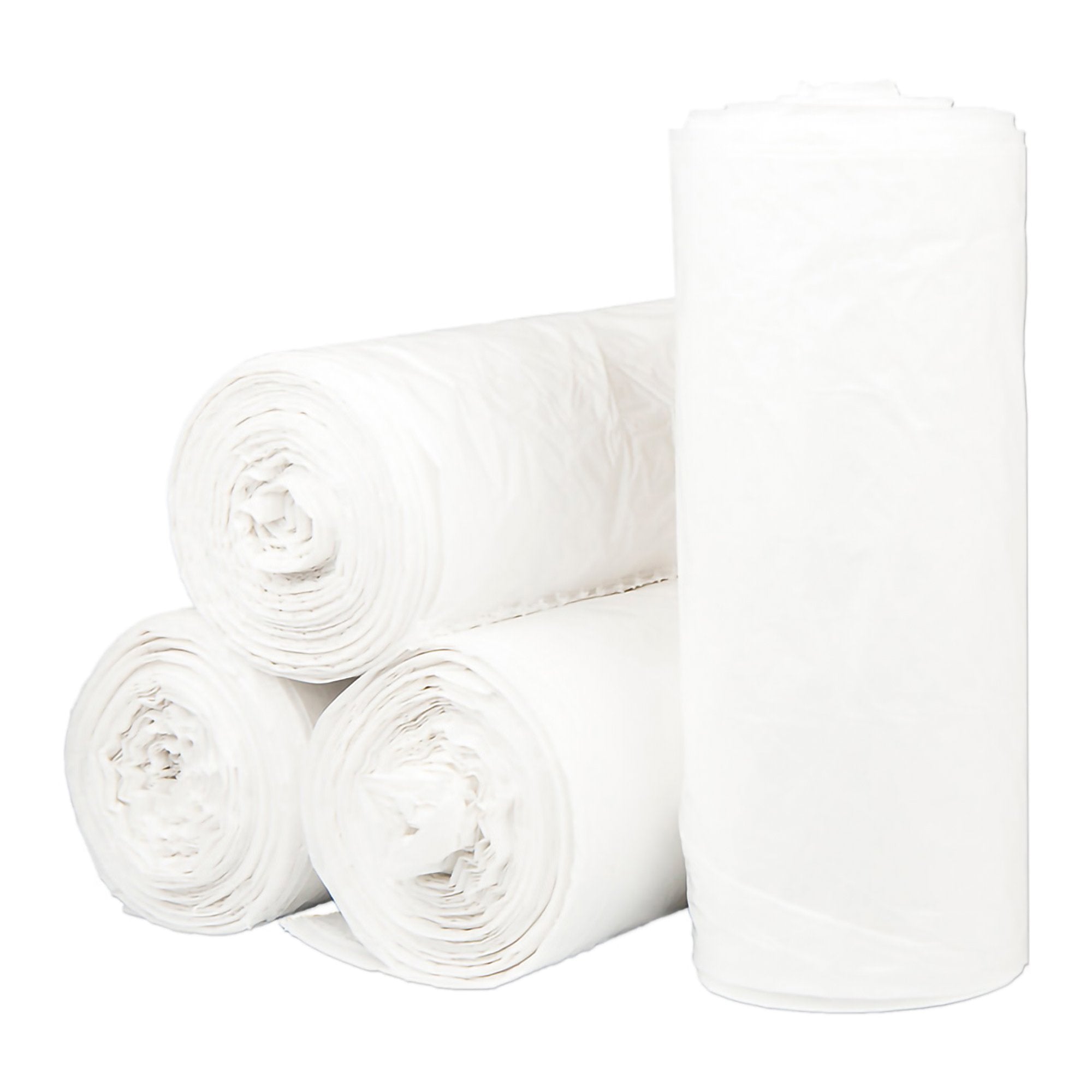 McKesson Brand - Trash Bag McKesson 60 gal. White LLDPE 0.70 mil 38 X 58 Inch Star Seal Bottom Coreless Roll [100/CS]