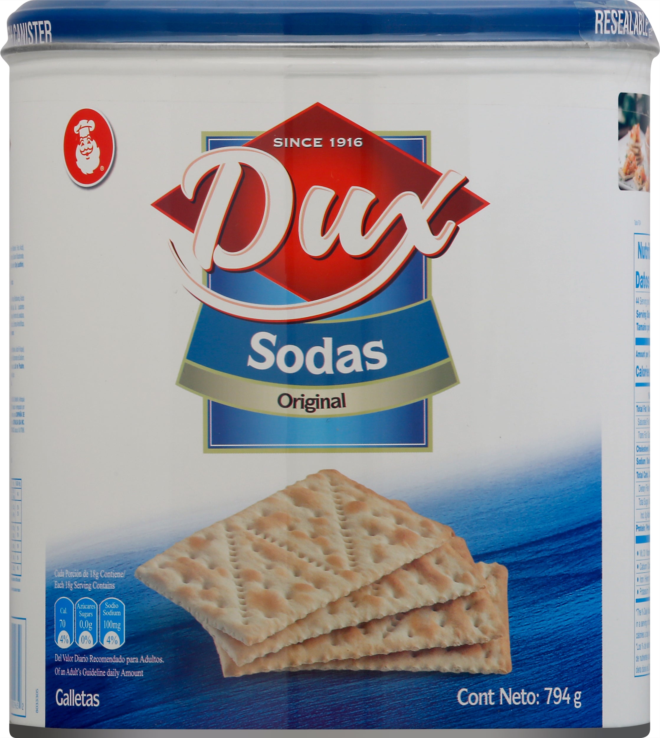 Dux Sodas Original Crackers 28 oz - Case of 6