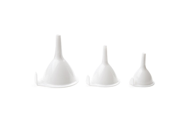 FOX RUN - Fox Run White 4.5 in. H Plastic Funnel Set