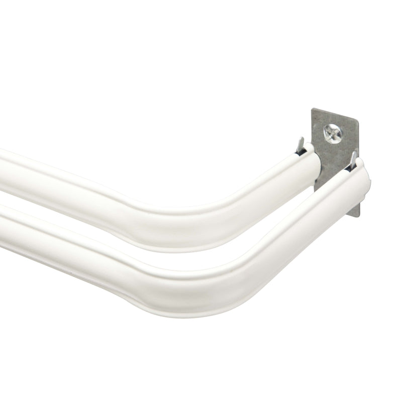 KENNEY - Kenney White Lockseam Curtain Rod 28 in. L X 48 in. L