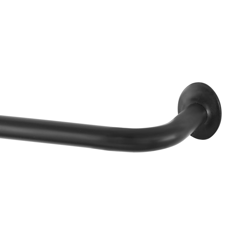 KENNEY - Kenney Sun Zero Black Room Darkening Curtain Rod 28 in. L X 48 in. L