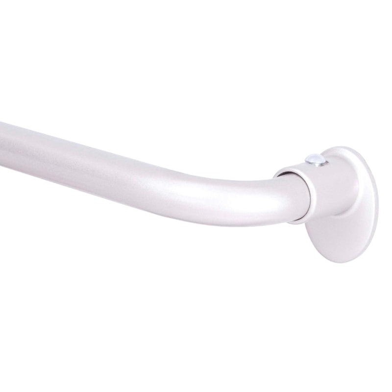 KENNEY - Kenney Sun Zero Silver Room Darkening Curtain Rod 28 in. L X 48 in. L