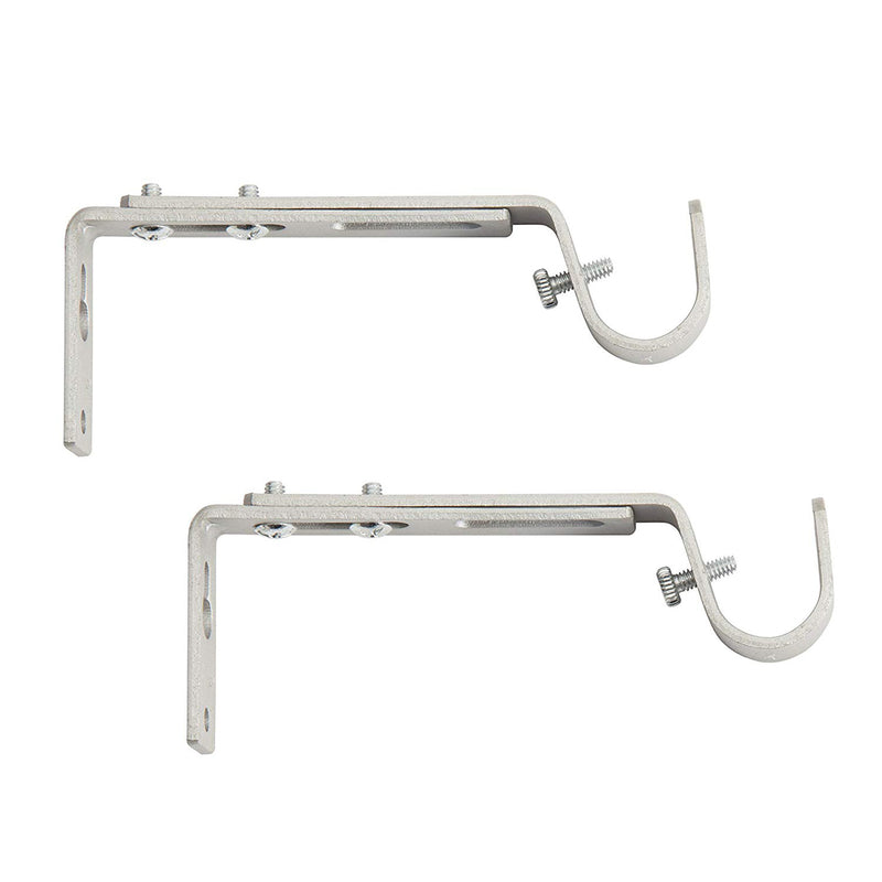 KENNEY - Kenney Satin Nickel Silver Adjustable Bracket 3/4 in. L