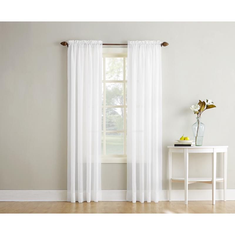 NO918 - No918 Reno White Curtain 102 in. W X 84 in. L