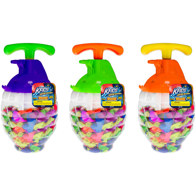 KAOS - Kaos Water Balloon Pumper Assorted 1 pc