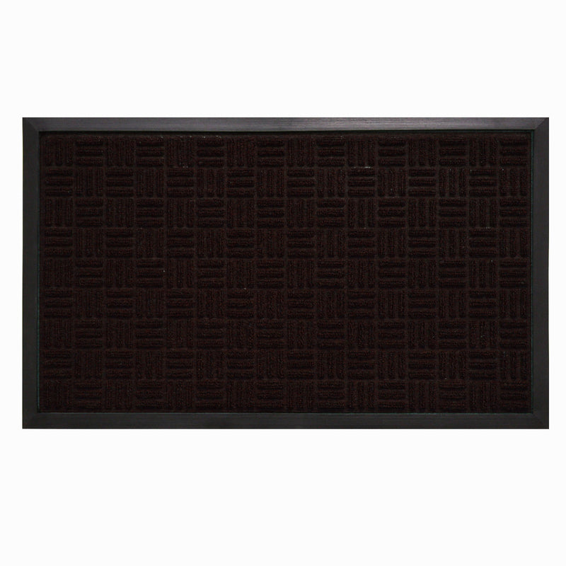 SPORTS LICENSING SOLUTIONS - Sports Licensing Solutions 30 in. L X 18 in. W Brown Parquet Olefin Door Mat