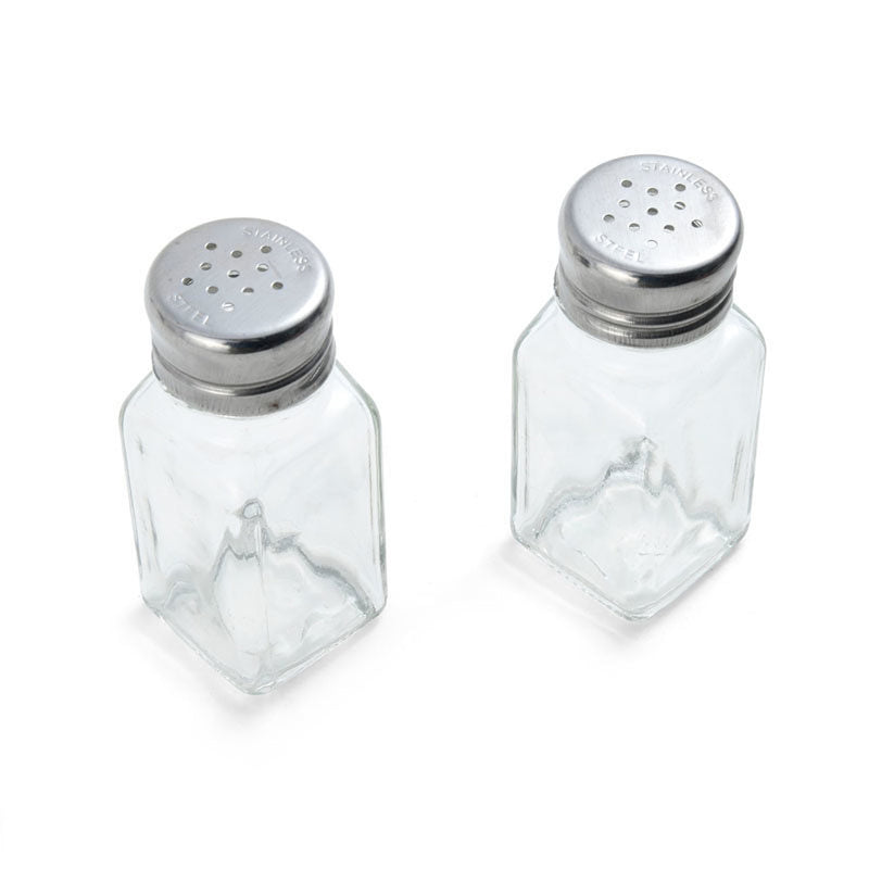FARBERWARE - Farberware Clear Glass/Stainless Steel Salt and Pepper Shakers