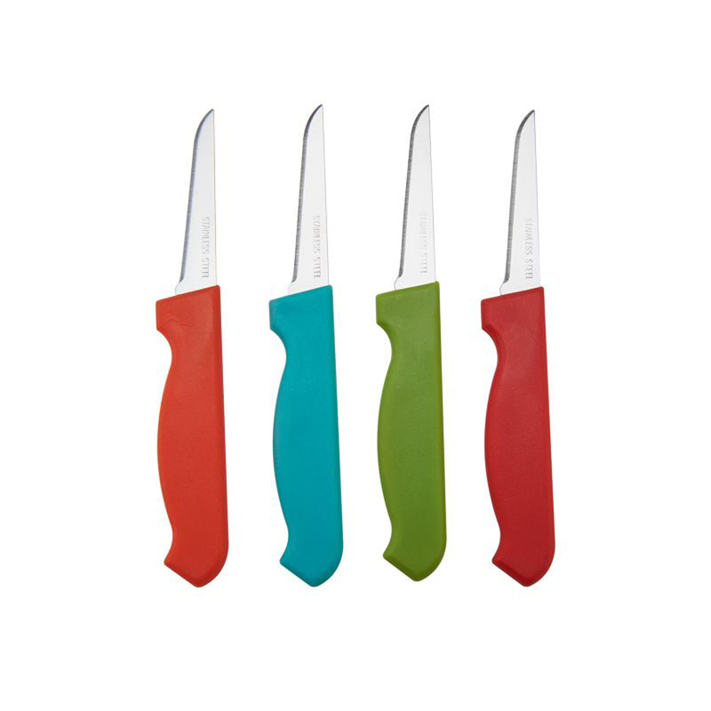 FARBERWARE - Farberware 3 in. L Stainless Steel Paring Knife Set 4 pc