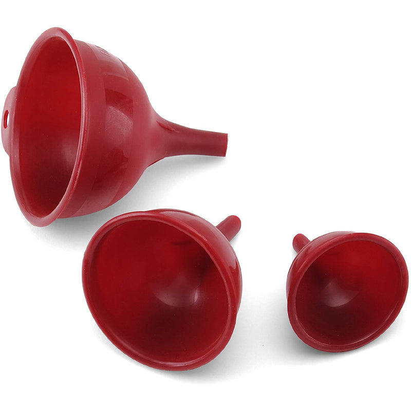FARBERWARE - Farberware Red Plastic Funnel Set