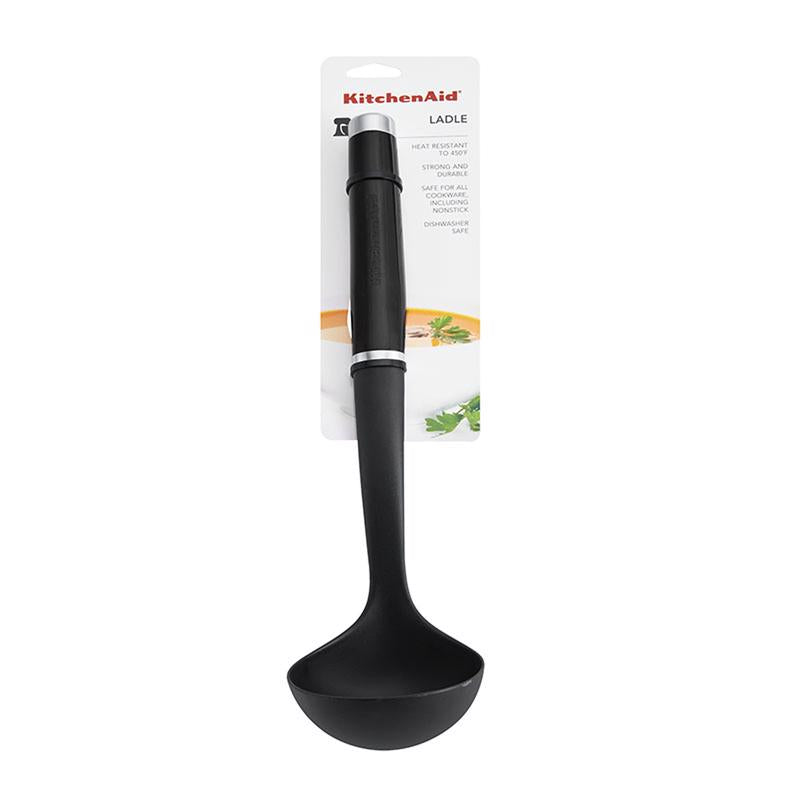 KITCHENAID - KitchenAid Black ABS Plastic Ladle