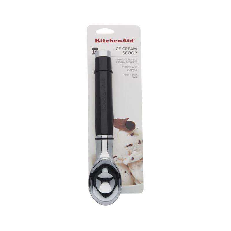 KITCHENAID - KitchenAid Black ABS Plastic/Stainless Steel Ice Cream Scoop