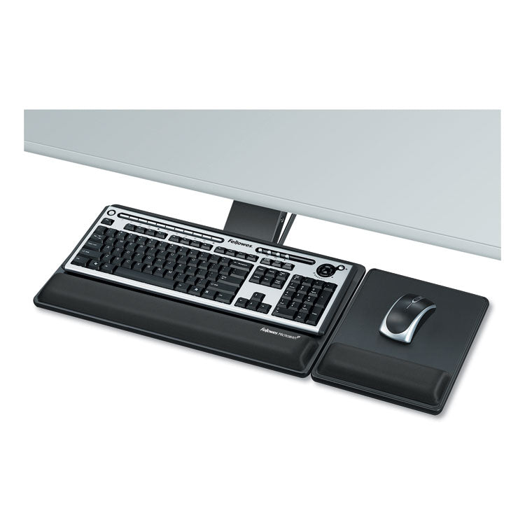 Fellowes - Designer Suites Premium Keyboard Tray, 19w x 10.63d, Black