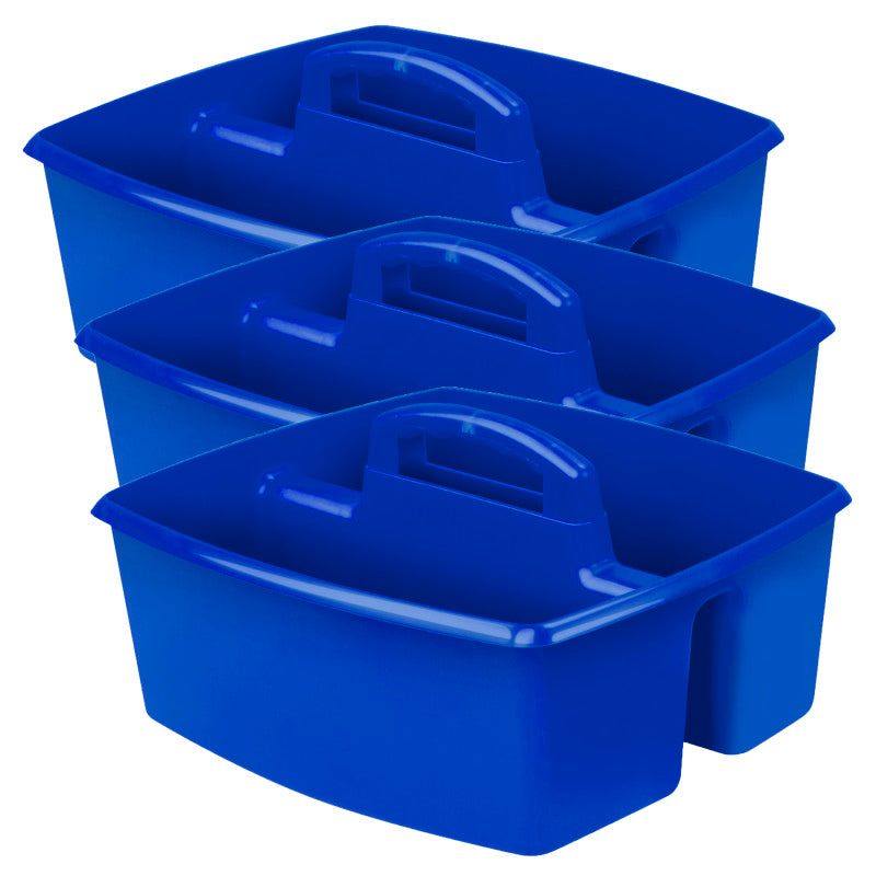 STOREX - Large Caddy, Blue, Pack of 3