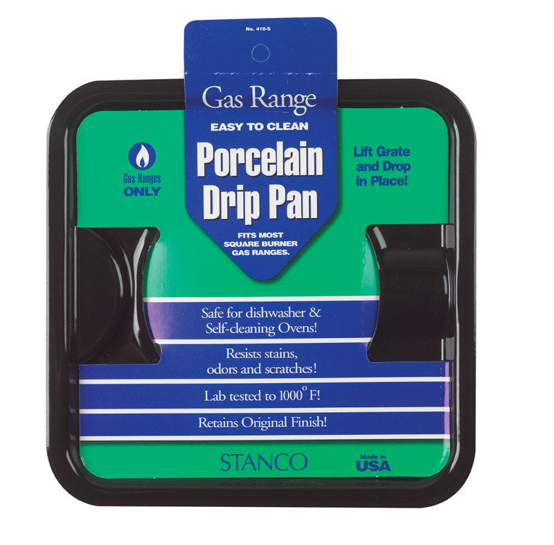 STANCO - Stanco Porcelain Drip Pan 7-3/4 in. W X 7-3/4 in. L