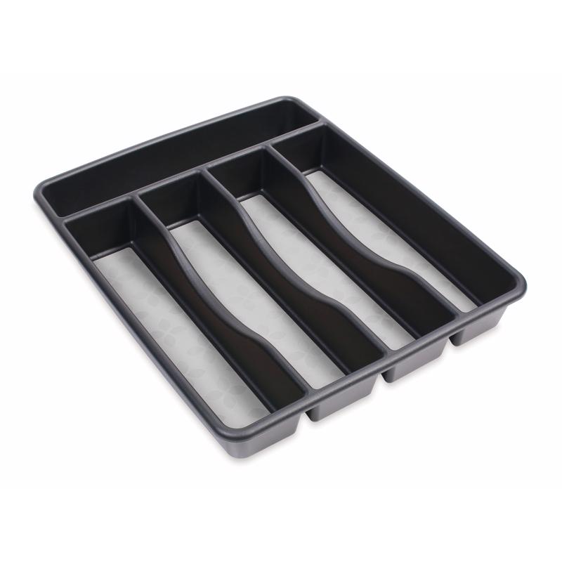 RUBBERMAID - Rubbermaid Black Plastic Cutlery Tray
