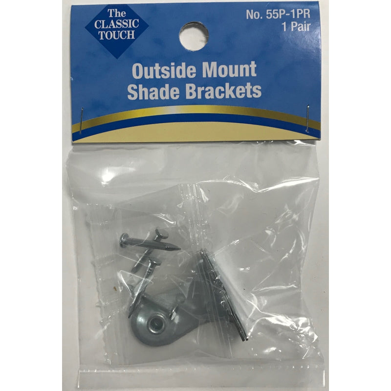 FRIEDLAND - Friedland Silver Outside Mount Roller Shade Bracket