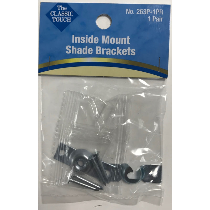 FRIEDLAND - Friedland Silver Inside Mount Roller Shade Bracket