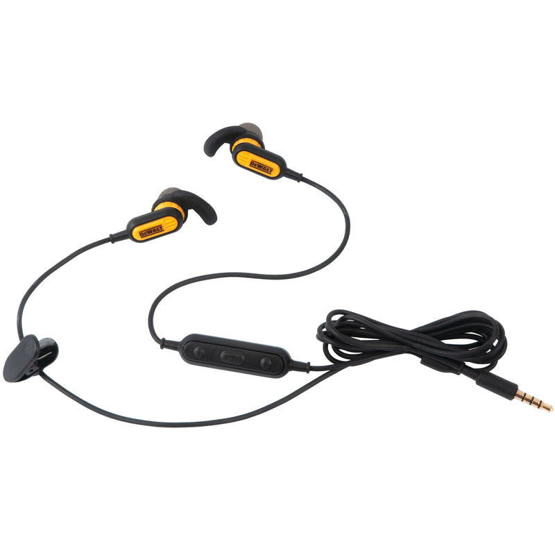 DEWALT - DeWalt Jobsite 3.5 mm Plug Earphone 1 pk