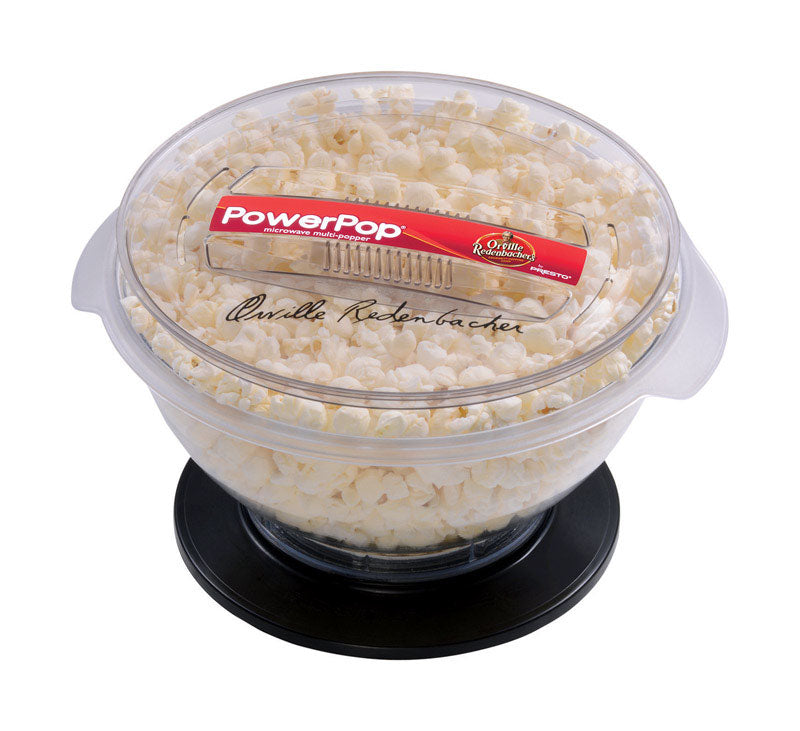 PRESTO - Presto Powerpop 10.5 in. W X 10 in. L PowerCup Microwave Concentrator Black/Clear