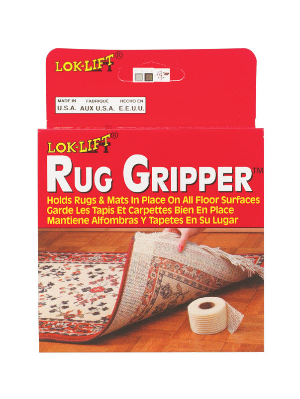 LOK-LIFT - Lok-Lift 2.5 in. W X 25 ft. L Reversible Scrim Indoor Rug Gripper