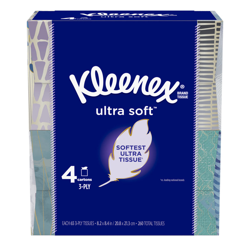KLEENEX - Kleenex Ultra Soft 260 ct Facial Tissue - Case of 8