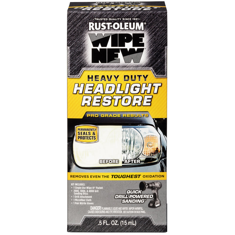 RUST-OLEUM - Rust-Oleum Wipe New Headlight Restorer Kit [327489]