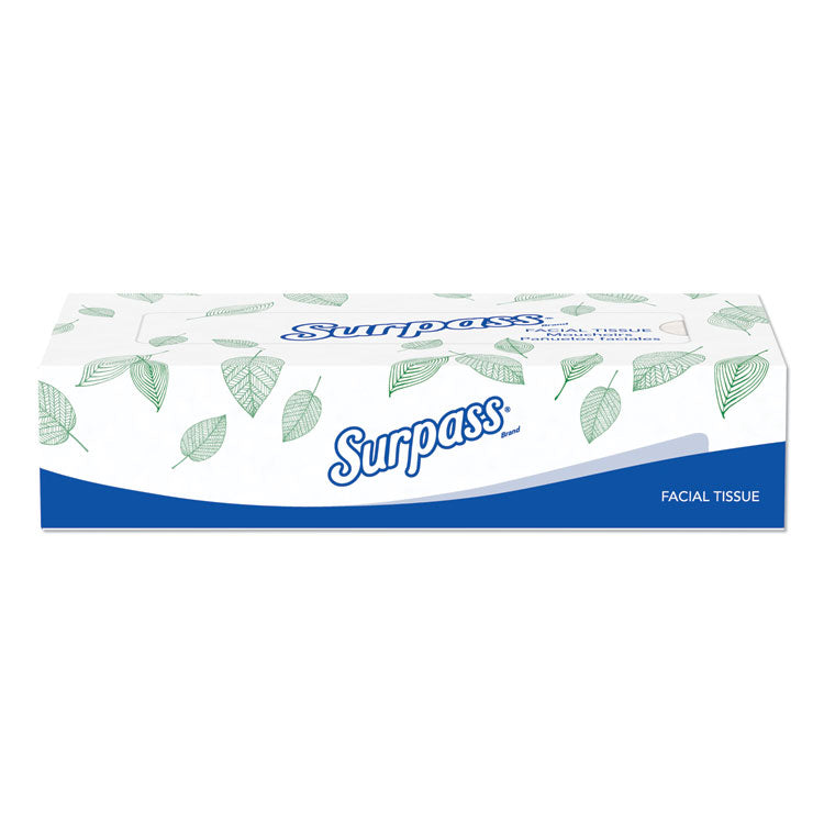 Surpass - Facial Tissue for Business, 2-Ply, White,125 Sheets/Box, 60 Boxes/Carton