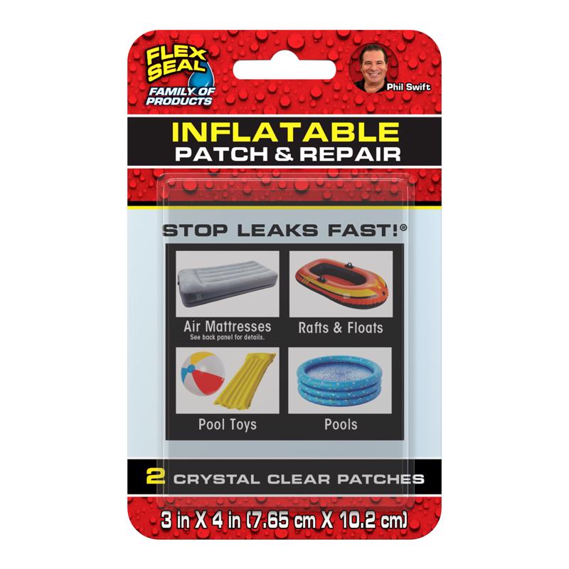 FLEX SEAL FAMILY OF PRODUCTS - Flex Seal Family of Products Stop Leaks Fast Inflatable Patch & Repair Kit PVC 2 pk