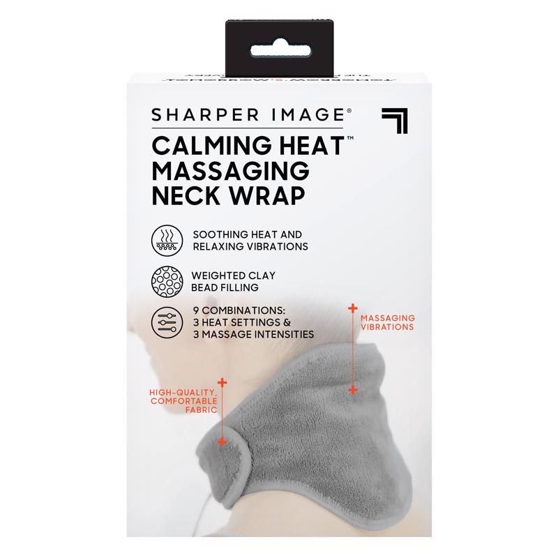 SHARPER IMAGE - Sharper Image Calming Heat Massaging Neck Wrap Polyester 1 pk