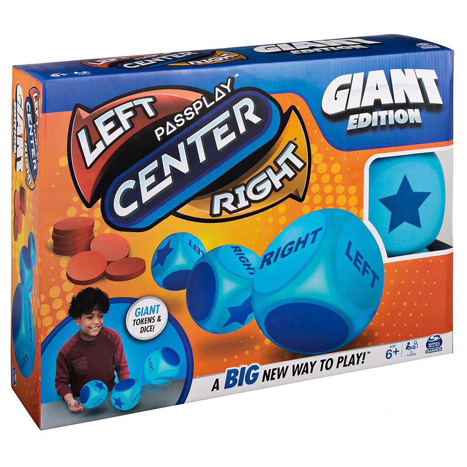 Spin Master Giant Edition Left Center Right Game Multicolored 27 pc - Case of 2
