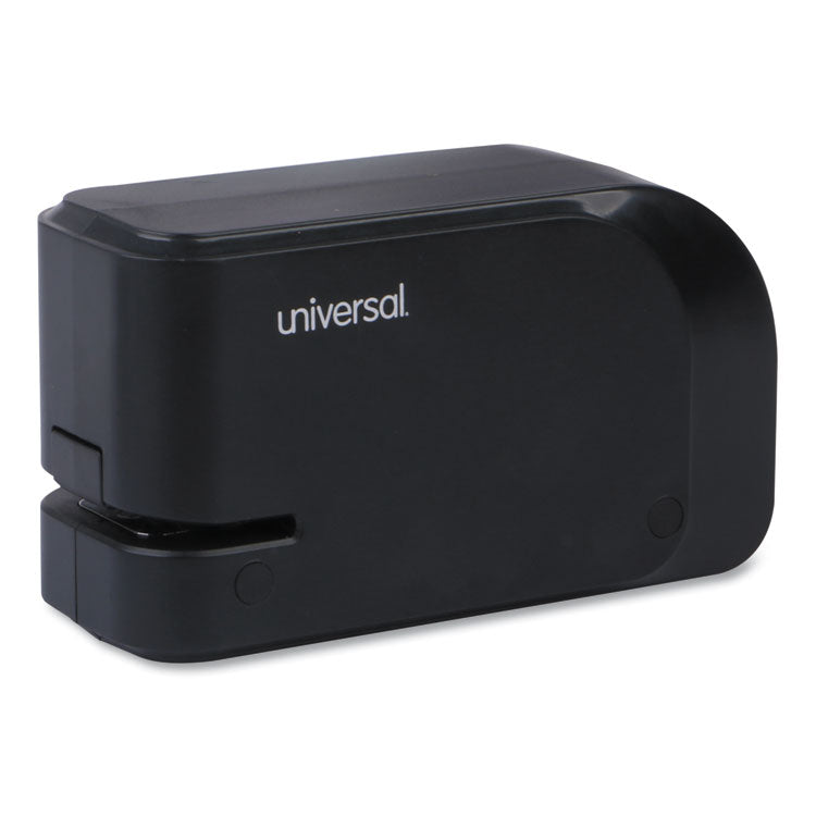 Universal - Half-Strip Electric Stapler with Staple Channel Release Button, 20-Sheet Capacity, Black