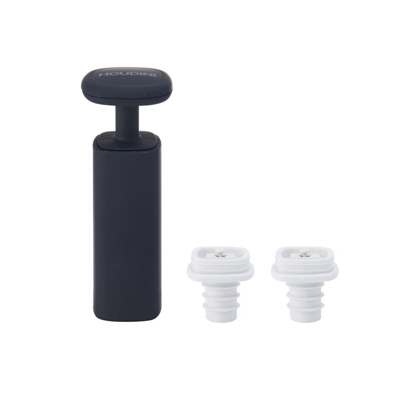 HOUDINI - Houdini Black Silicone Vacuum Pump and Stopper Set