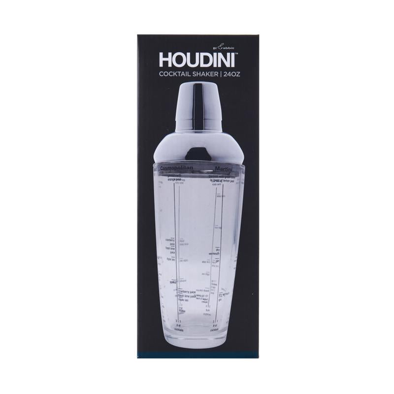 HOUDINI - Houdini 24 oz Clear Glass/Stainless Steel Cocktail Shaker