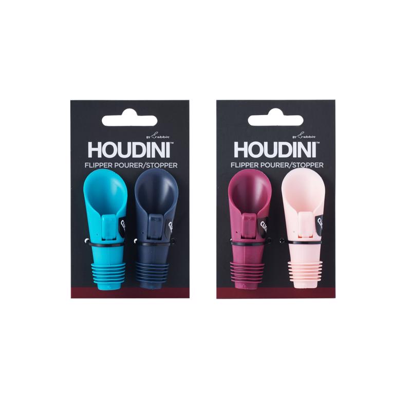 HOUDINI - Houdini Assorted Plastic Stopper/Pourer