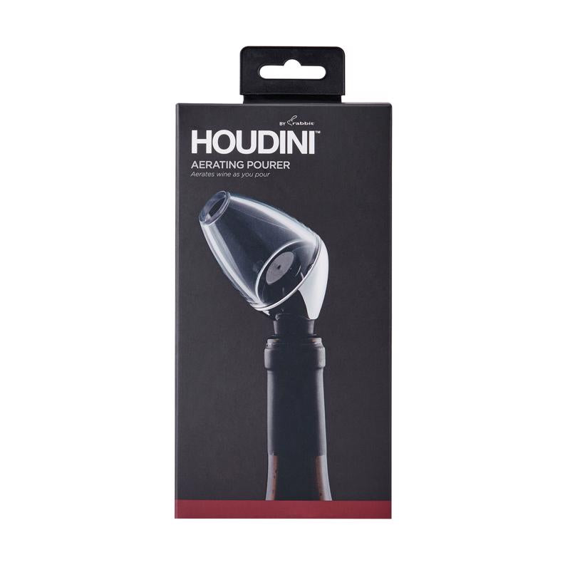 HOUDINI - Houdini Deluxe 16 oz Silver Chrome Aerating Wine Pourer