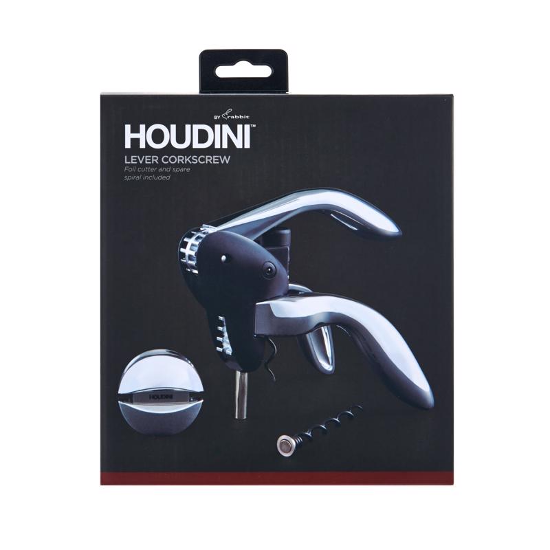 HOUDINI - Houdini Deluxe Silver Stainless Steel Corkscrew