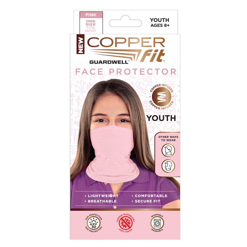 COPPER FIT - Copper Fit Youth Pink Face Protector 1 pk