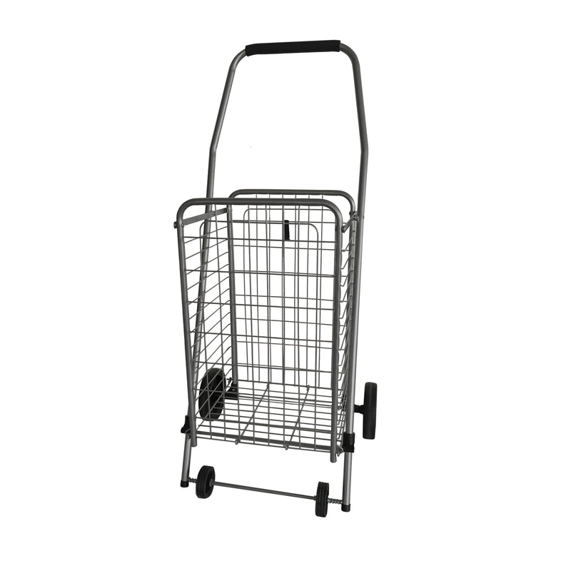 APEX - Apex 37.6 in. H X 14.8 in. W X 18.5 in. L Gray Collapsible Shopping Cart