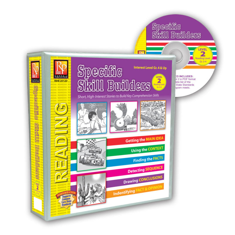 REMEDIA PUBLICATIONS - Specific Skill Builders: Level 2 (Binder & Resource CD)