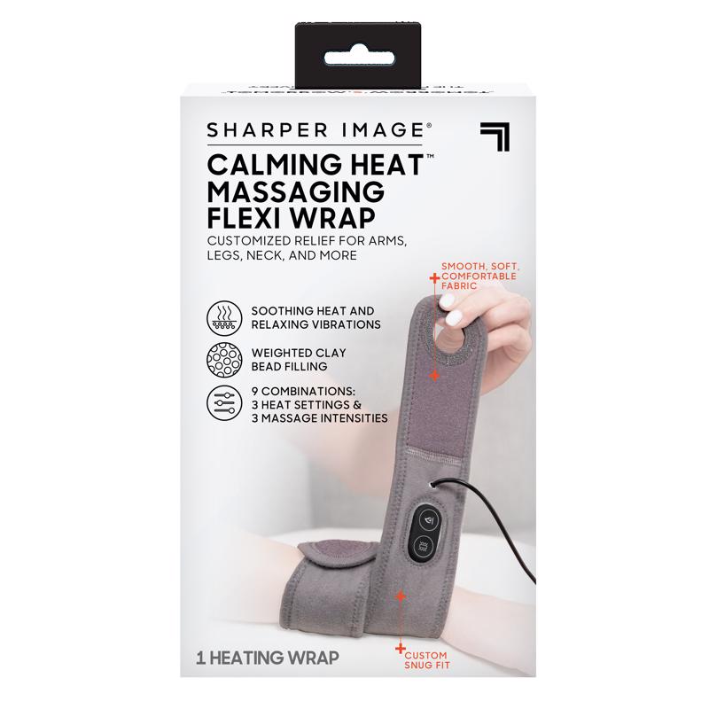 SHARPER IMAGE - Sharper Image Calming Heat Massaging Heat Flexi Wrap Fabric 1 pk