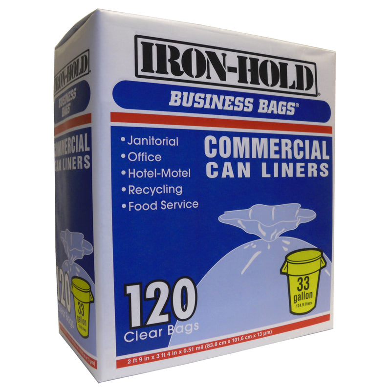 IRON-HOLD - Iron-Hold 33 gal Drum Liners Twist Tie 120 pk 0.51 mil