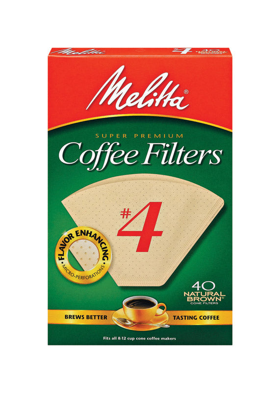 MELITTA - Melitta 12 cups Brown Cone Coffee Filter 40 pk