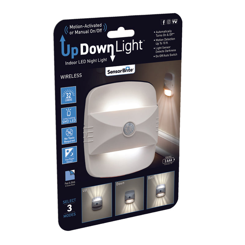 SENSOR BRITE - Sensor Brite UpDown Light As Seen on TV Wireless Motion Activated LED Light 1 pc