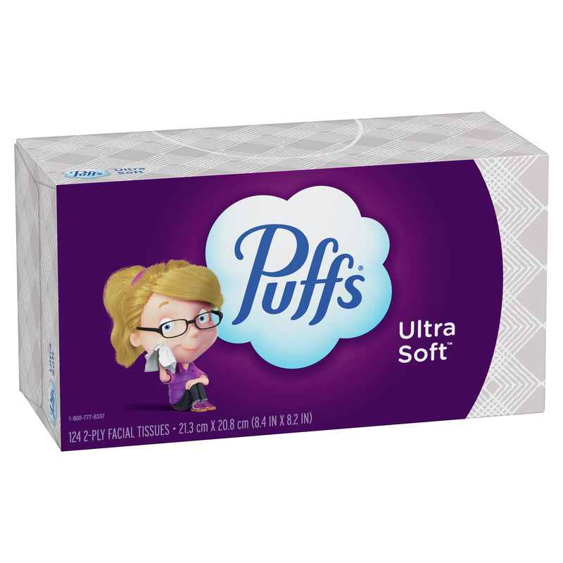 PUFFS - Puffs Ultra Soft 124 ct Facial Tissue - Case of 24 [80337301]