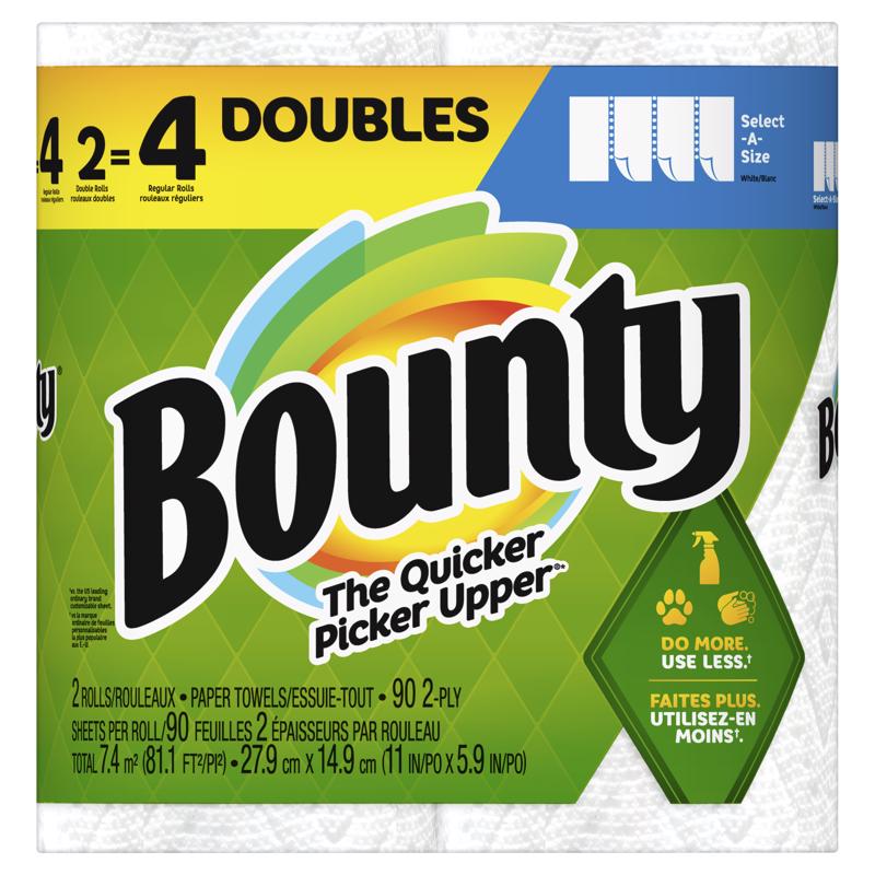 BOUNTY - Bounty Select-A-Size Paper Towels 98 sheet 2 ply 2 pk - Case of 6